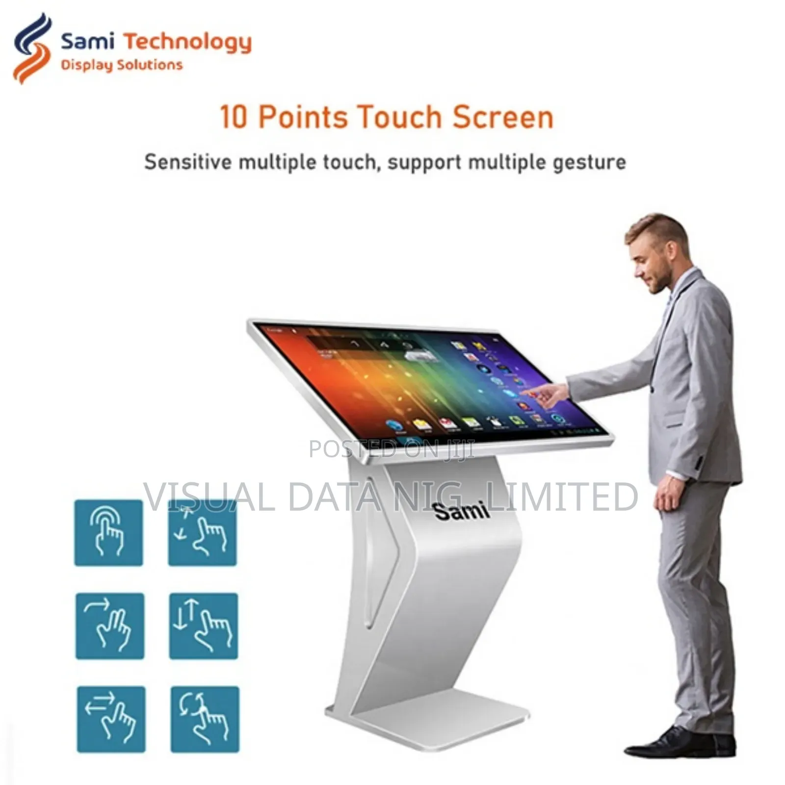 Interactive Information Kiosk Display, 55 Inches
