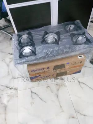 Polystar 5 Burner Tempered Glass Built-in Gas Hob