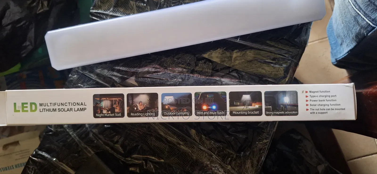 32cm Long Solar Powered Waterproof Flashlight