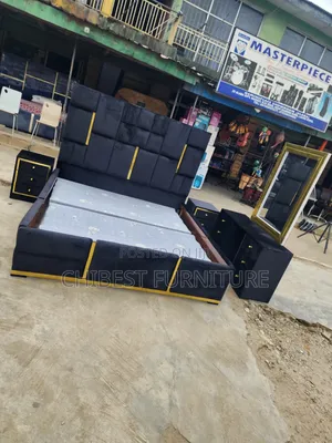 Quality 6by6 Complete Set of Upholstery Padded Bed