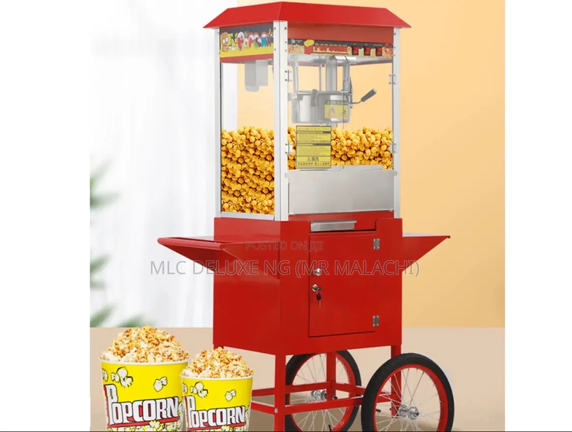 Electric Popcorn Machine With CART/Popcorn Maker With Wheels