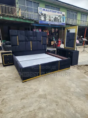 Quality 6by6 Complete Set of Upholstery Padded Bed