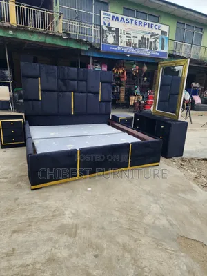 Quality 6by6 Complete Set of Upholstery Padded Bed