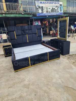 Quality 6by6 Complete Set of Upholstery Padded Bed