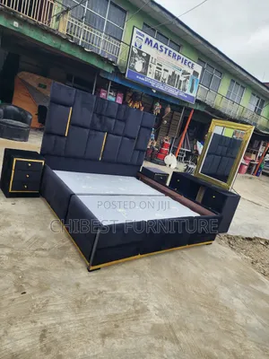 Quality 6by6 Complete Set of Upholstery Padded Bed