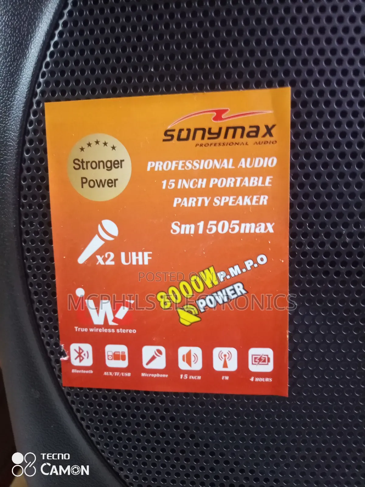 Sonymax Super P.A System Sm1505max