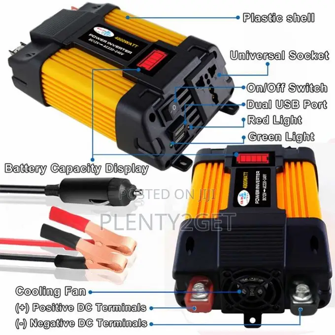 4000w Car Inverter Socket Adapter Socket Inverter