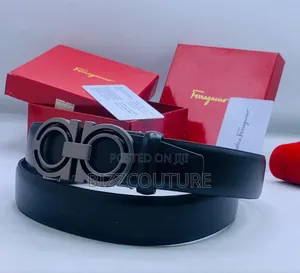 Original Salvatore Ferragamo Leather Belts Available Instore