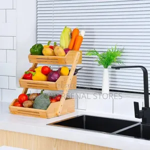 3tier Bamboo Fruit or Veggies Rack