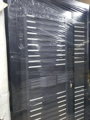 Silver and Black Door