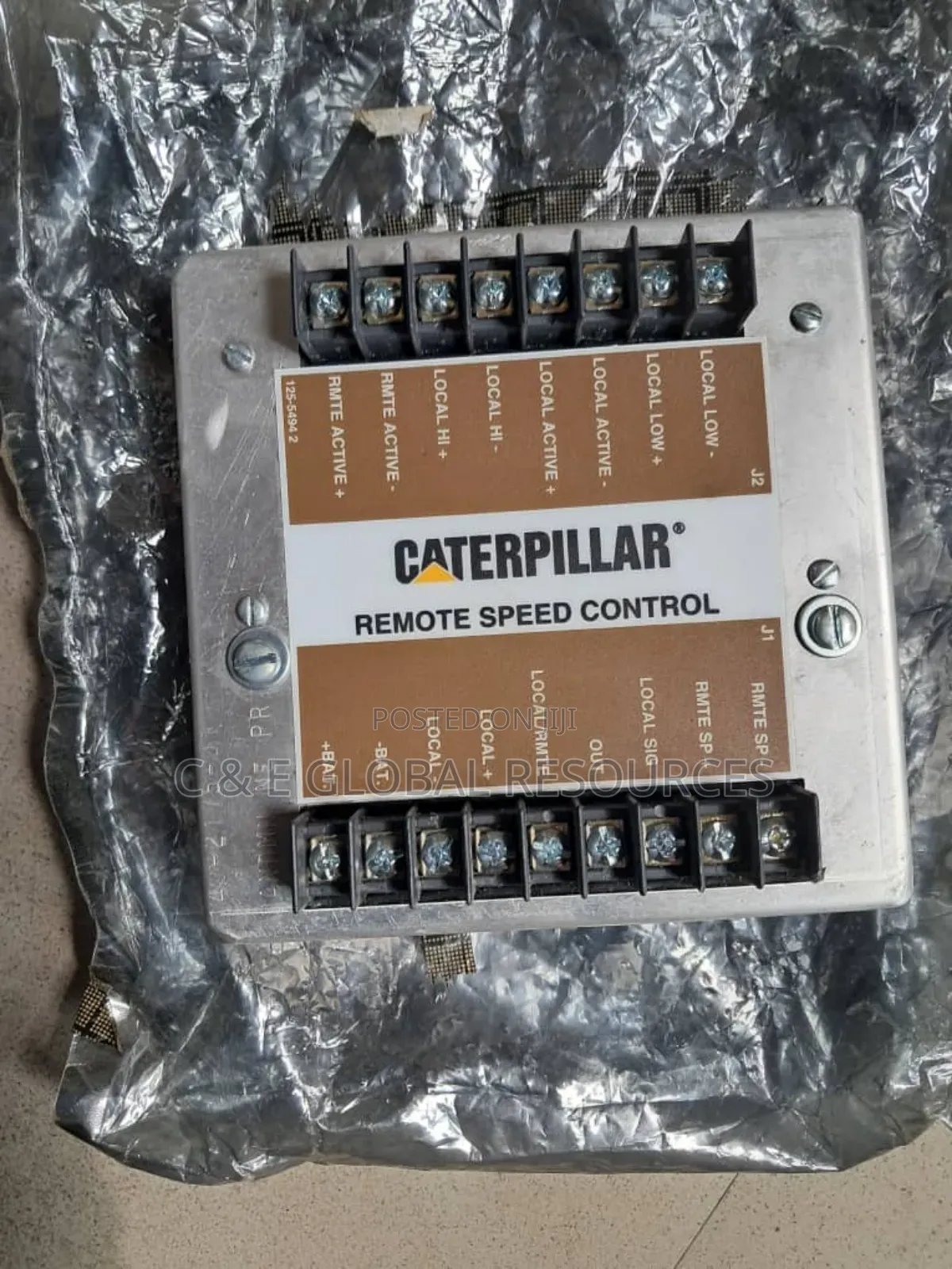 Caterpillar Remote Speed Control