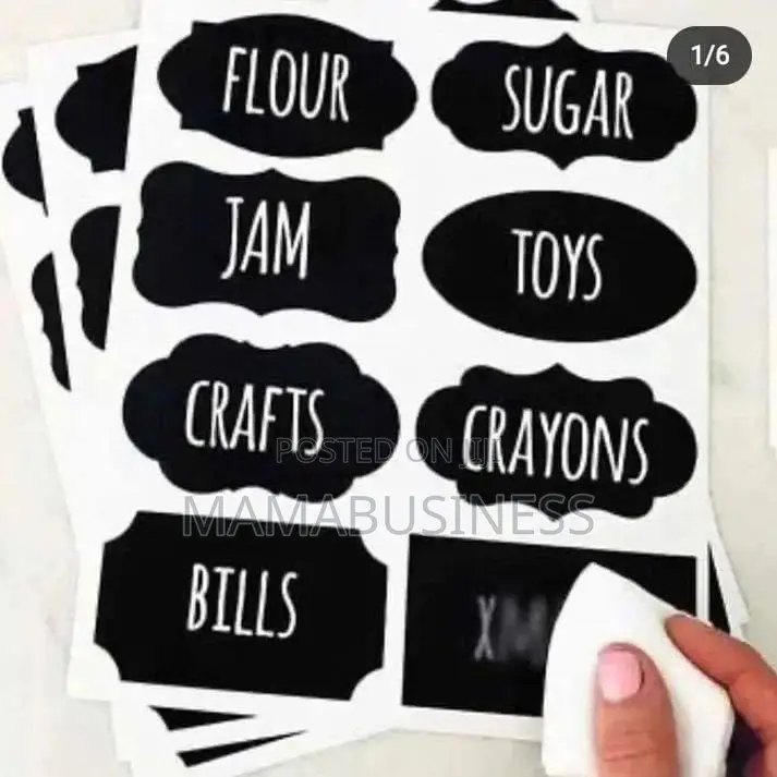 Chalk Board Labels Stickers With Pen -24 PCS