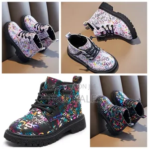 Photo - Unisex Boys and Girls Unique Glazed Colourful Sneakers/Boots