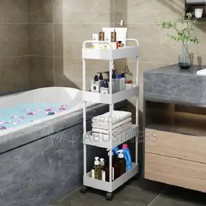 4 Layer Bathroom / Kitchen Rack With Wheels