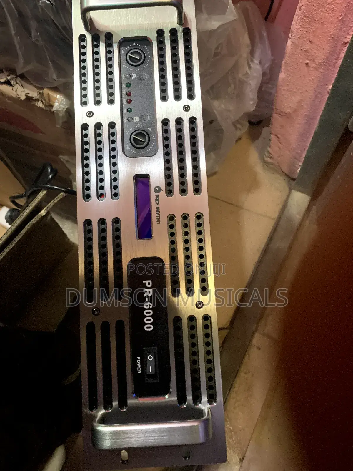Powered Amplifier PR-6000 Watts Pace Rhythm