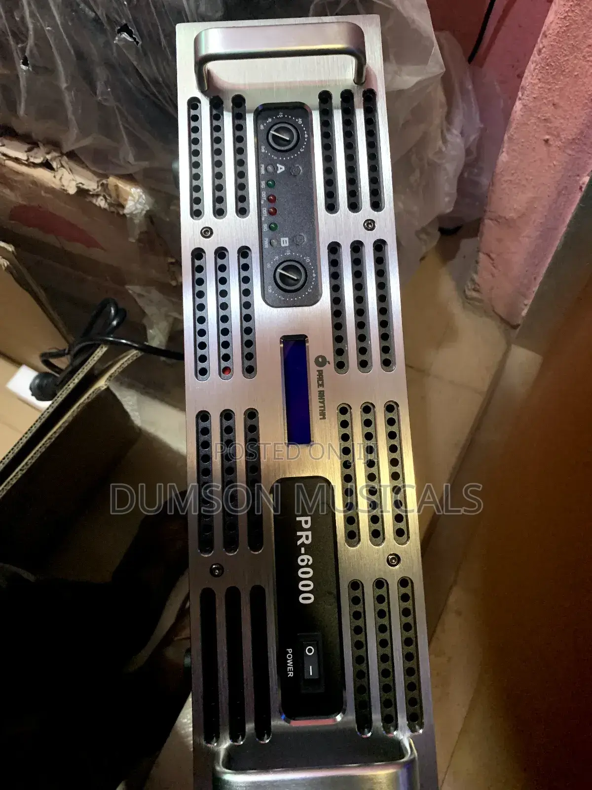 Powered Amplifier PR-6000 Watts Pace Rhythm