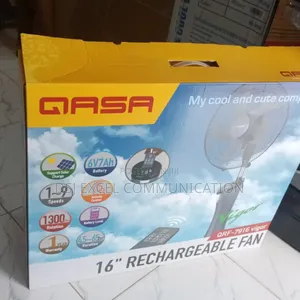Photo - Brand New QASA 16" Rechargeable Fan Qrf7916