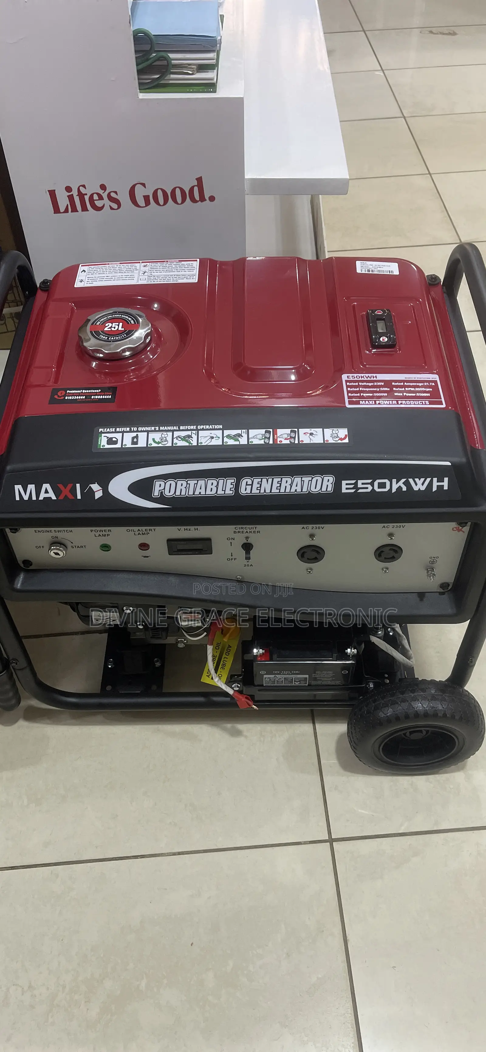 6.5kva Maxi Portable Generator