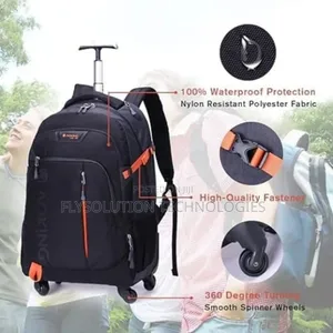 Aoking Waterproof Trolley Wheeled Luggage Backpack