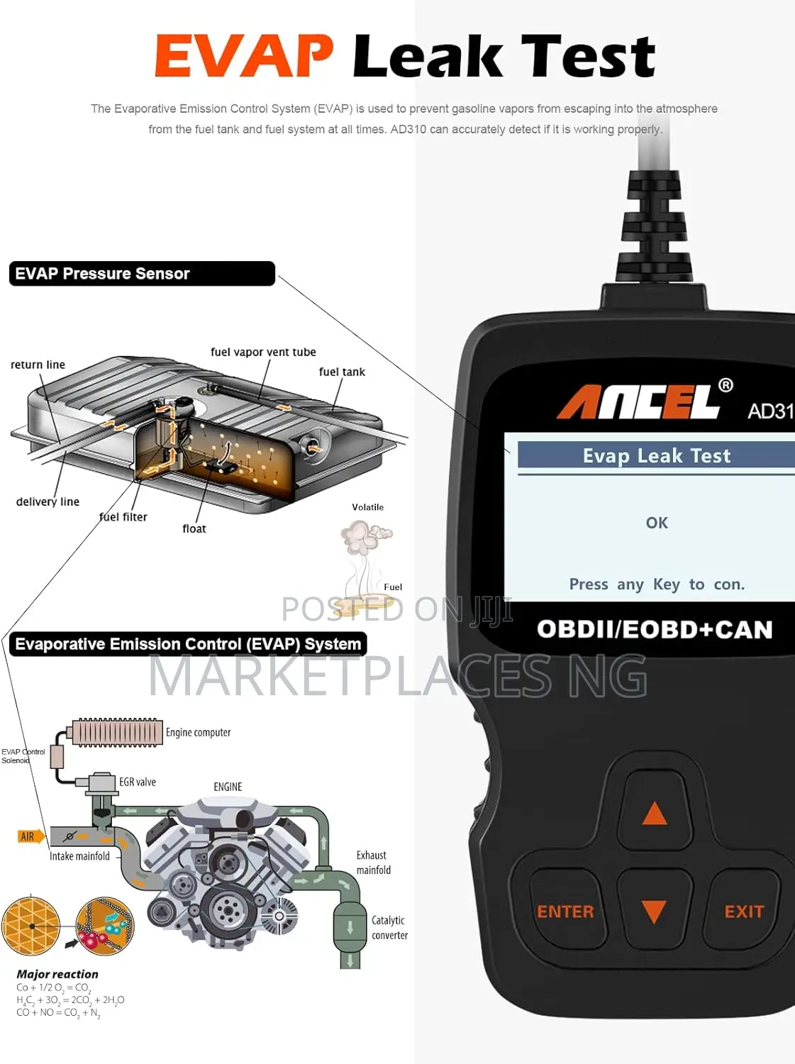 Ancel AD310 Universal OBD II Scanner Code Reader