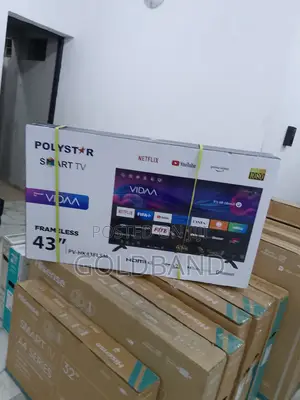 Brand New Polystar 43" Frameless Smart Tv PV-HK43FLSM