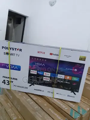 The New Polystar PV-HK43FLSM 43" Framless Smart Tv