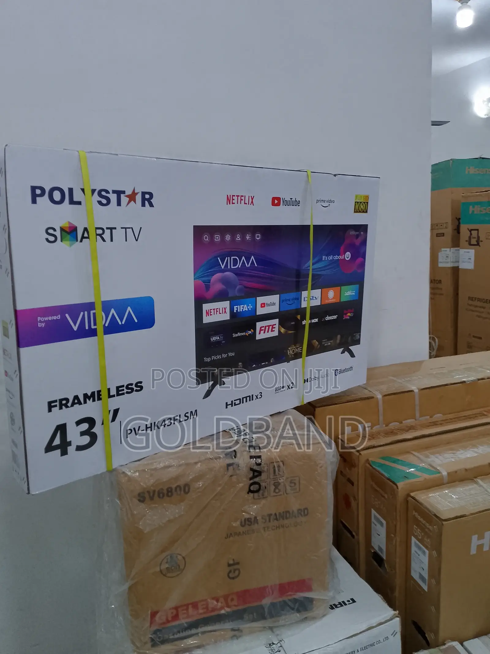 Dependable Polystar 43" Frameless Smart Tv PV-HK43FLSM