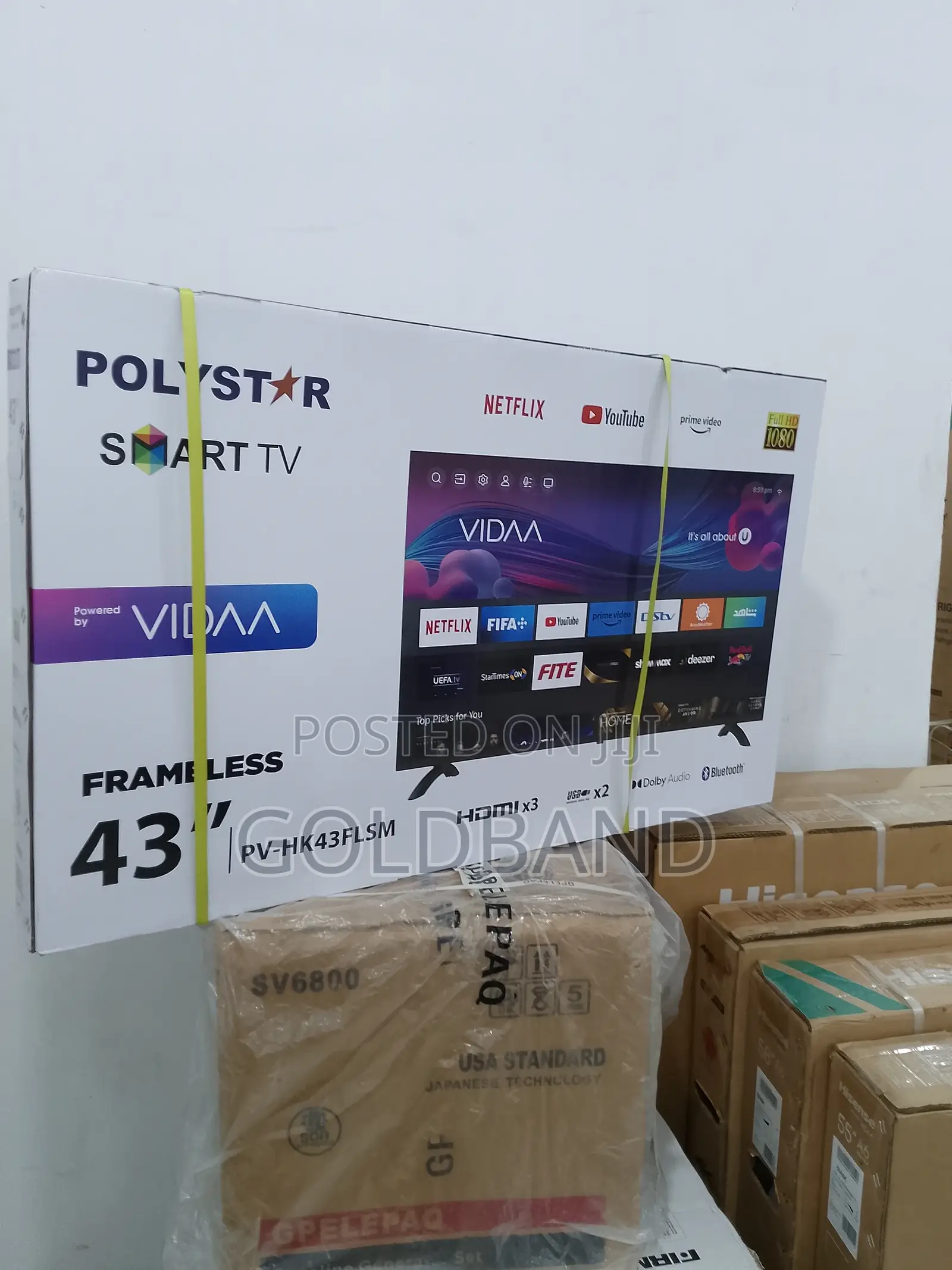 Dependable Polystar 43" Frameless Smart Tv PV-HK43FLSM