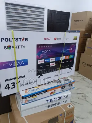 Picture Perfect Polystar 43" Frameless Smart Tv PV-HK43FLSM