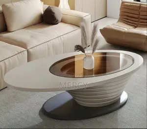 Center Table MDF With Glass
