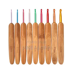 Bamboo Handle Crochet Hooks Kit