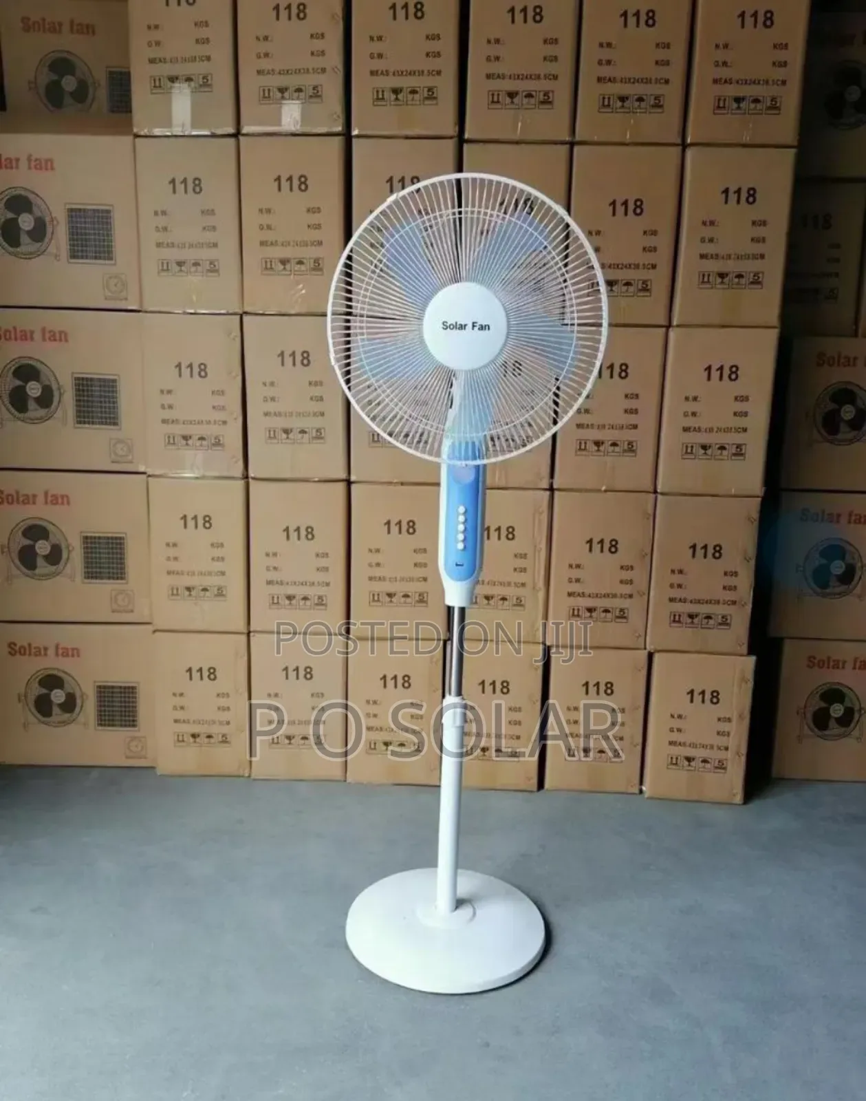 Solar Rechargeable Fan