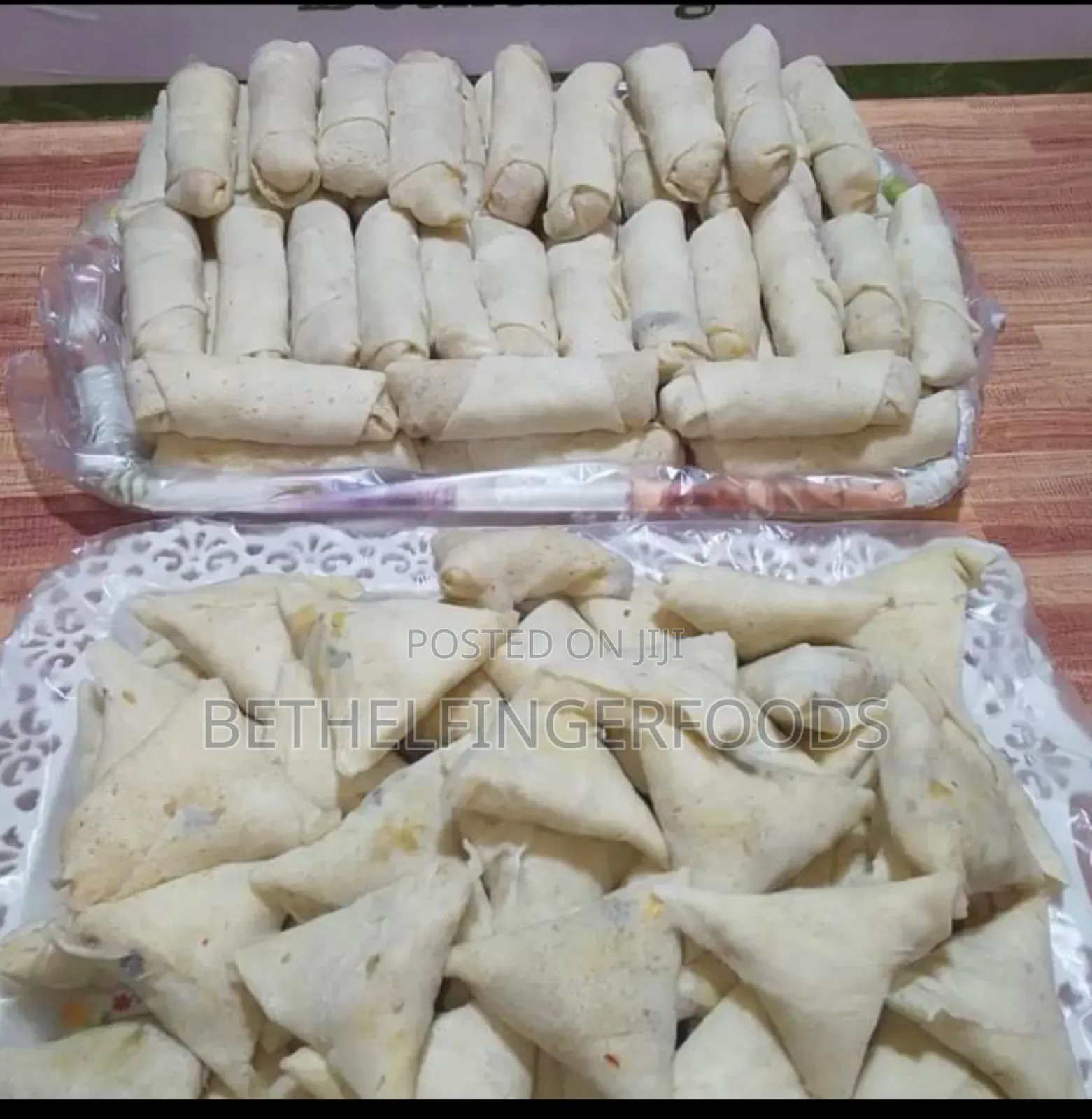 100 Vegetables Spring Rolls and 100 Samosa
