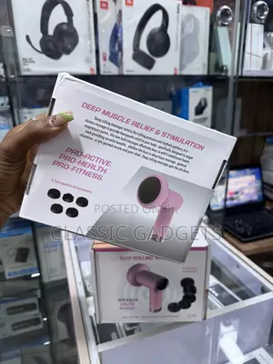 Pink Bluelex 5 Attachment Deep Rolling Facial Massager