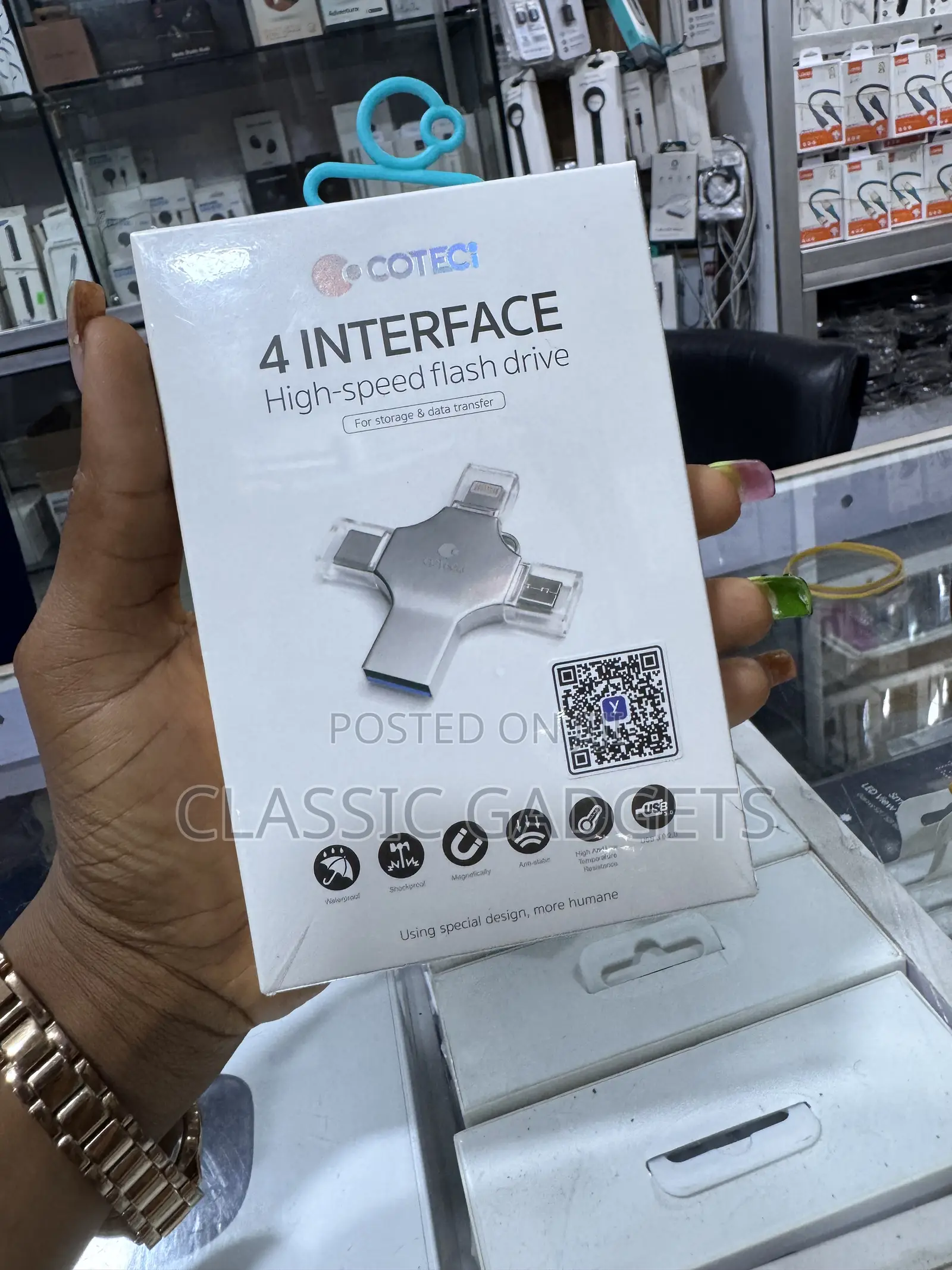 Coteetci 4 Interface High-Speed Flash Drive 256 GB