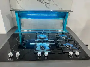 Pop Up Downdraft Hood With 4 Gas 2 Electric Hob 90cm