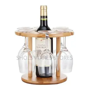 Wooden Wine Glass Holders.