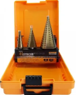 Hotech 3pcs HSS Step Drill Bit Set