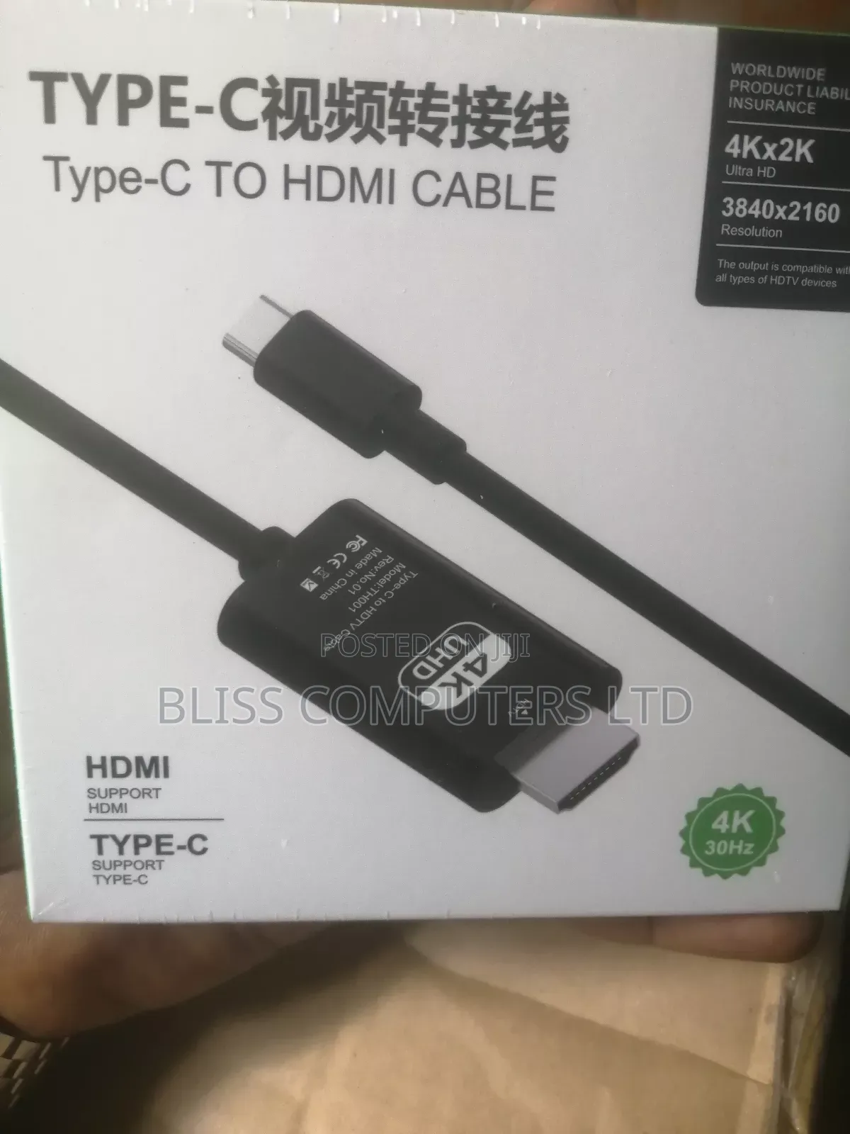 Type-C to Hdmi Cable