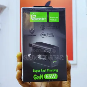 Powerlite 65w Superfast Charger (Type-C + Usb)