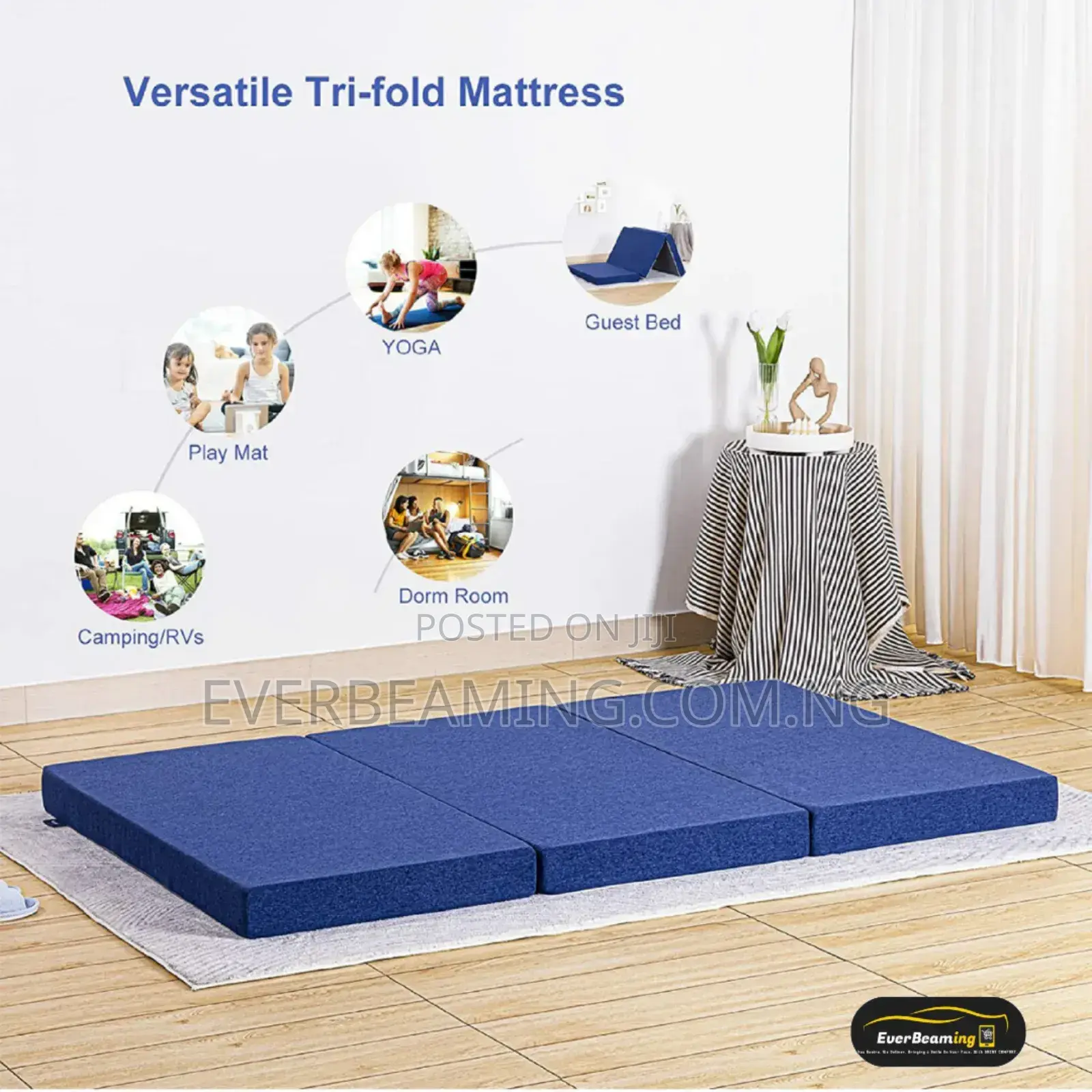 Foldable, Camping, Picnic, and Outdoors Folding Mattress