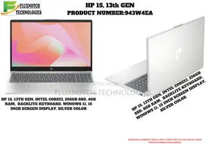 New Laptop HP 15 4GB Intel Core I3 SSD 256GB