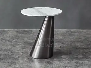 Side Stool With Marble Top