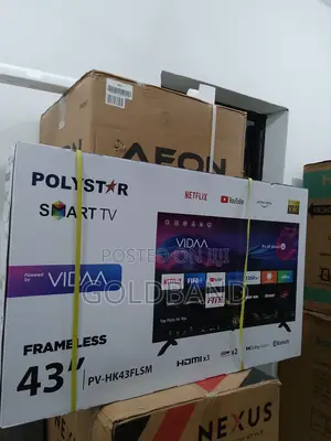 PV-HK43FLSM the Best 43" Polystar Frameless Full HD Smart Tv