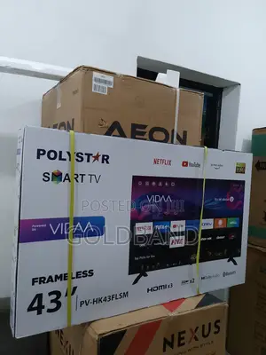 Top Standard PV-HK43FLSM 43" Polystar Frameless Smart Tv