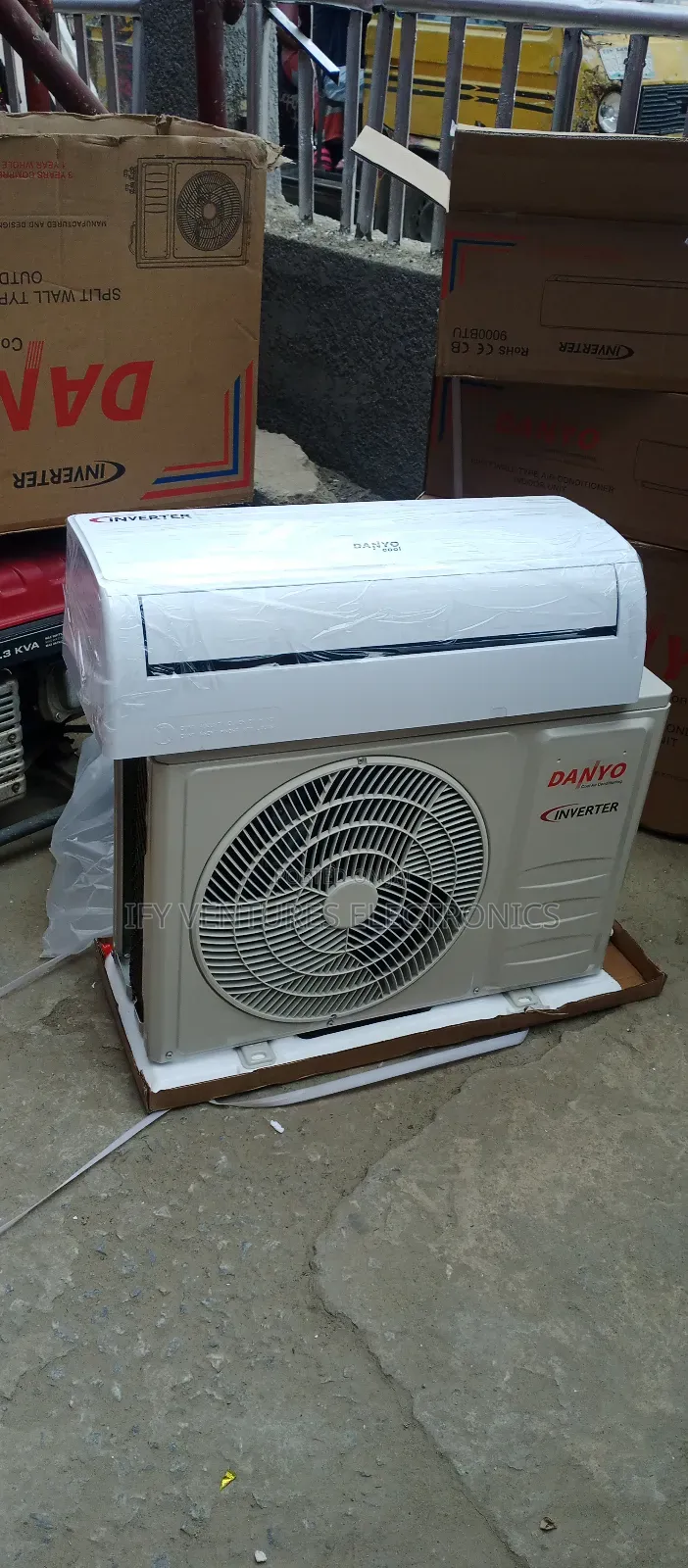 1hp Danyo Inverter Air Conditioner Split Unit, White Color