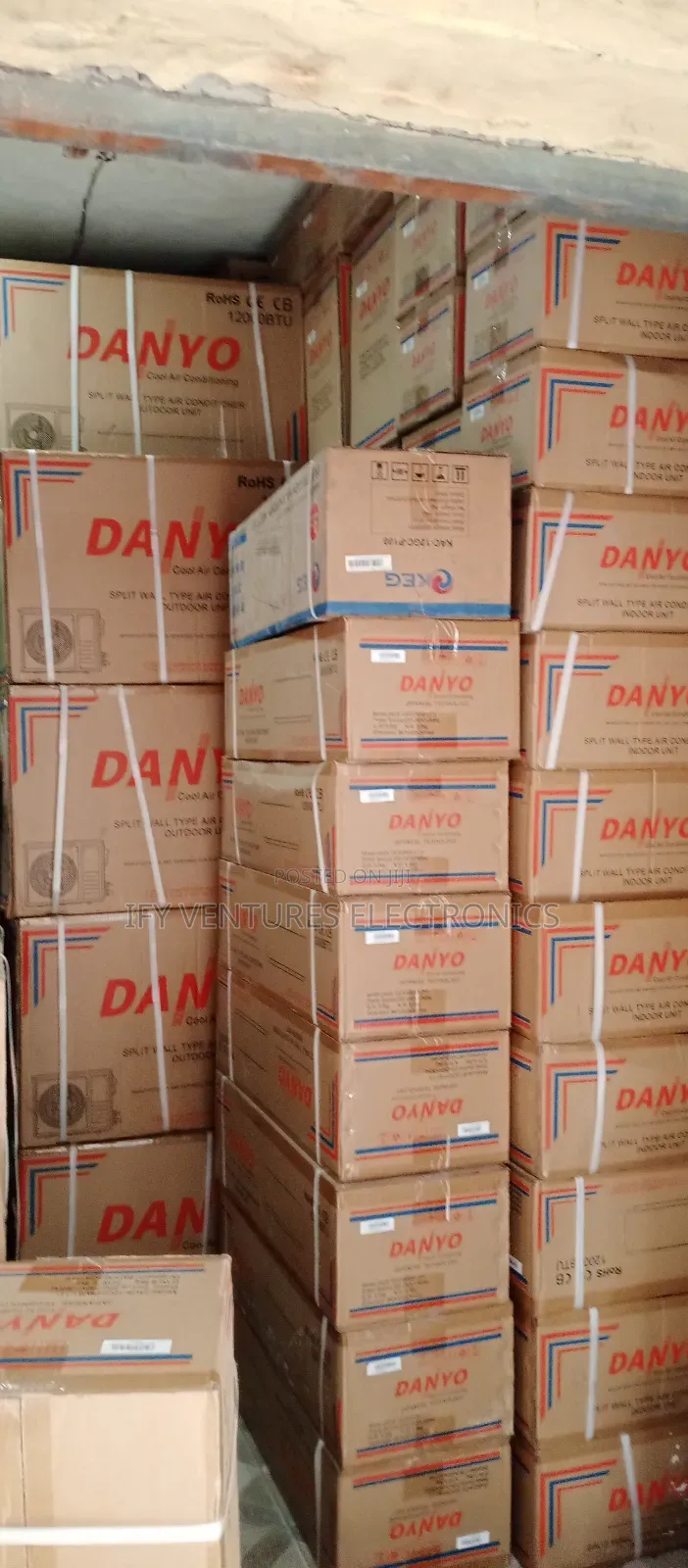 1hp Danyo Inverter Air Conditioner Split Unit, White Color