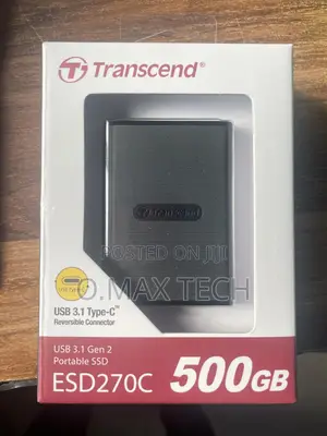 Transcend 500gb Usb 3.1 Gen 2 Type-c Esd270c Portable Ssd