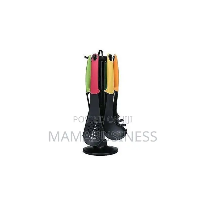 Colourful Non Stick Spoons Kitchen Tool Set - 6pcs