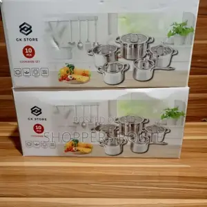 GK Store 10 Piece Stainless Steel Cookware Set